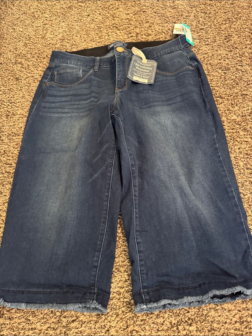 Democracy Dark Blue Denim Crop Jeans
